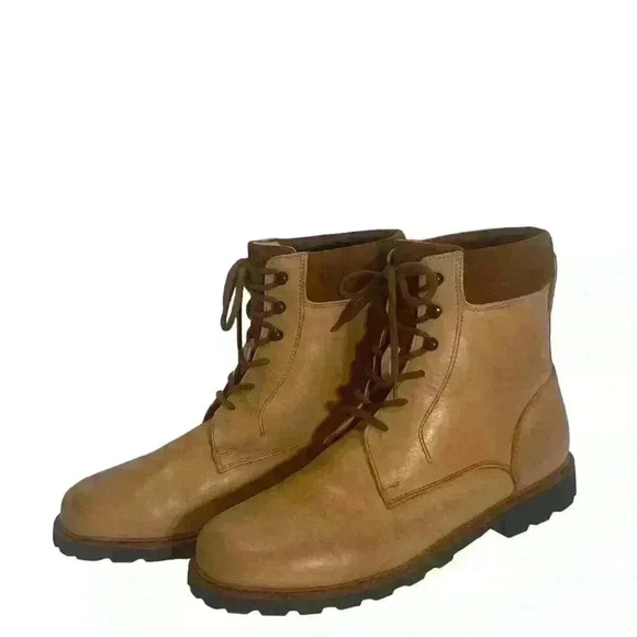 Ludwig Reiter Men’s Tan Light Brown Leather And Suede Ankle Boots 44/ 10- 10.5 - Picture 3 of 16